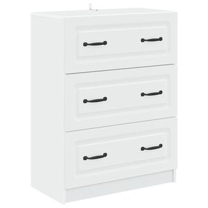 vidaXL Fi&oacute;kos szekr&eacute;ny Feh&eacute;r 66 x 34,5 x 87 cm Szerelt Fa