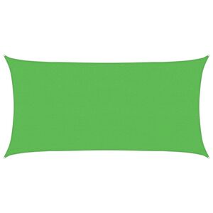 vidaXL vil&aacute;gosz&ouml;ld n&eacute;gysz&ouml;gletű HDPE napvitorla 160 g/m&sup2; 2 x 3,5 m