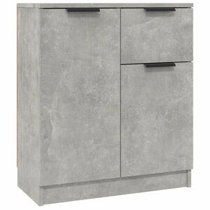 vidaXL betonsz&uuml;rke szerelt fa t&aacute;lal&oacute;asztal 60 x 30 x 70 cm