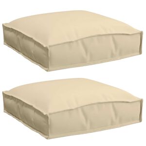 vidaXL P&aacute;rna 2 pcs B&eacute;zs 40 x 40 x 8 cm Oxford Sz&ouml;vet