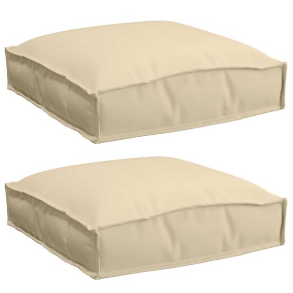 vidaXL P&aacute;rna 2 pcs B&eacute;zs 40 x 40 x 8 cm Oxford Sz&ouml;vet