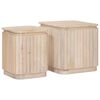 vidaXL K&eacute;zműves Oldalt&aacute;masz K&eacute;szlet 2 pcs Feh&eacute;r 45 x 45 x 45 cm