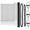 vidaXL Hevederes dr&oacute;tker&iacute;t&eacute;s t&uuml;sk&eacute;kkel 25 x 1,6 m PVC-bevonatos Ac&eacute;l