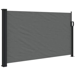 vidaXL antracitsz&uuml;rke beh&uacute;zhat&oacute; oldals&oacute; napellenző 120 x 600 cm