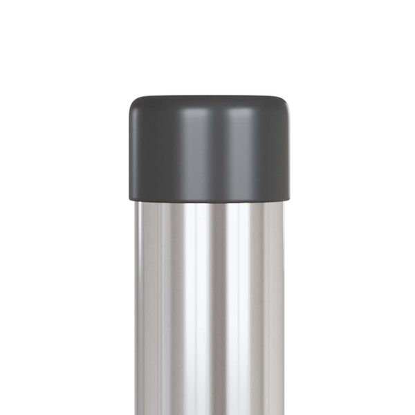 vidaXL Ker&iacute;t&eacute;soszlop 2 pcs Ez&uuml;st 80 cm Porsz&oacute;rt Ac&eacute;l