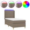 vidaXL t&oacute;psz&iacute;nű sz&ouml;vet rug&oacute;s &eacute;s LED-es &aacute;gy matraccal 90x200 cm