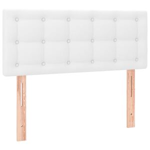vidaXL feh&eacute;r műbőr fejt&aacute;mla 100x5x78/88 cm