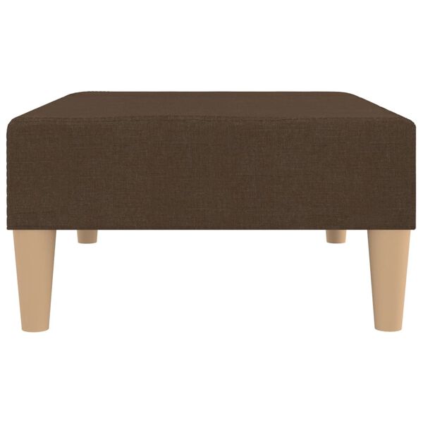 vidaXL barna szövet lábzsámoly 78 x 56 x 32 cm