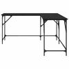 vidaXL Asztal Fekete t&ouml;lgy 149 x 149 x 75 cm Faanyag