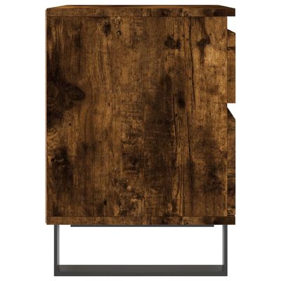 vidaXL füstös tölgyszínű szerelt fa éjjeliszekrény 40 x 35 x 50 cm