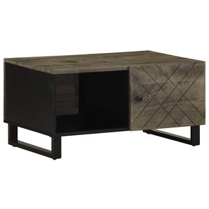 vidaXL fekete t&ouml;m&ouml;r mang&oacute;fa doh&aacute;nyz&oacute;asztal 80 x 50 x 40 cm