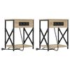 vidaXL &Eacute;jjeliszekr&eacute;ny 2 db Sonoma t&ouml;lgy 41 x 31 x 51 cm Szerelt Fa