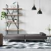 vidaXL szürke műbőr kanapéágy pohártartókkal