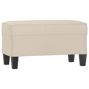 vidaXL kr&eacute;msz&iacute;nű mikrosz&aacute;las sz&ouml;vet pad 70 x 35 x 41 cm
