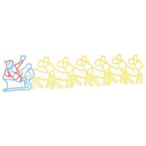 vidaXL LED Karácsonyi Dekoráció Sokszínű 69 x 79 cm PVC