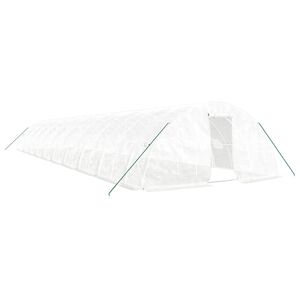 vidaXL feh&eacute;r ac&eacute;lv&aacute;zas melegh&aacute;z 100 m&sup2; 20 x 5 x 2,3 m