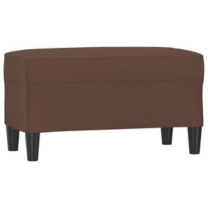 vidaXL barna műbőr pad 70 x 35 x 41 cm