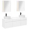 vidaXL F&uuml;rdőszobai Szekr&eacute;ny Szett 5 pcs Feh&eacute;r 53 x 15,5 x 70 cm