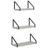 vidaXL Falpolcok 3 db Betonsz&uuml;rke 40 x 16 x 15,5 cm