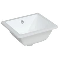 vidaXL fehér négyszögű kerámia fürdőszobai mosdókagyló 36x31,5x16,5 cm