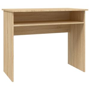 vidaXL sonoma t&ouml;lgy sz&iacute;nű szerelt fa &iacute;r&oacute;asztal 90 x 50 x 74 cm
