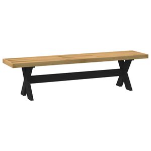 vidaXL &eacute;tkezőpad NOAIN X alak&uacute; l&aacute;bak 180x40x45 cm t&ouml;m&ouml;rfa fenyőfa