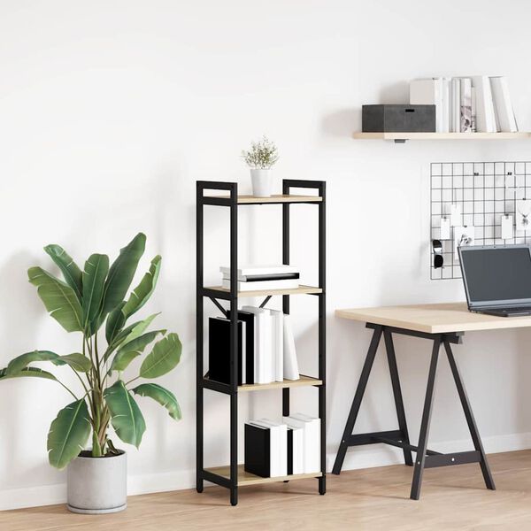 vidaXL K&ouml;nyvespolc Sonoma t&ouml;lgy 40 x 30 x 85 cm Faanyag