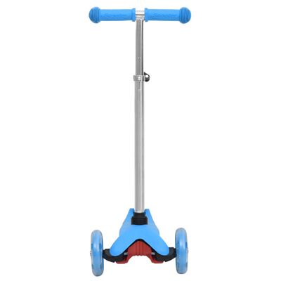 vidaXL kék háromkerekű gyermekroller állítható alumínium kormánnyal