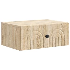 vidaXL Fali &eacute;jjeli szekr&eacute;ny Sonoma T&ouml;lgy 49 x 34,5 x 20 cm Szerelt Fa