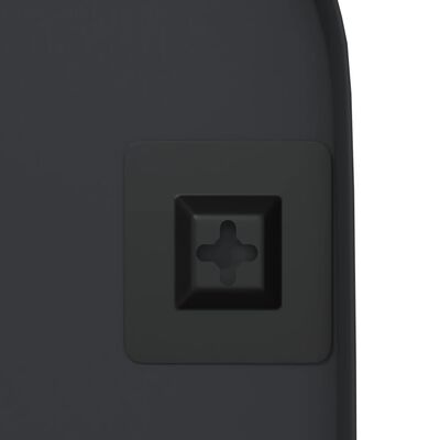 vidaXL fekete ovális falra szerelhető tükör 25x60 cm