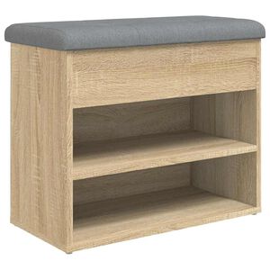 vidaXL sonoma t&ouml;lgy sz&iacute;nű szerelt fa cipőt&aacute;rol&oacute; pad 62 x 32 x 50 cm