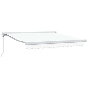 vidaXL Beh&uacute;zhat&oacute; napellenző Feh&eacute;r 300 x 250 x 165 cm Sz&ouml;vet &eacute;s F&eacute;m