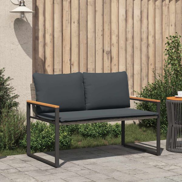 vidaXL pad p&aacute;rn&aacute;val Sz&uuml;rke &eacute;s s&ouml;t&eacute;tsz&uuml;rke 115 x 65 x 72 cm Rattan