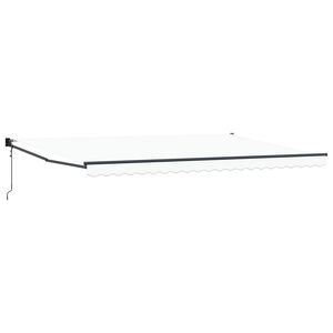 vidaXL Napernyő Feh&eacute;r 500 &times; 300 cm Poli&eacute;szter &eacute;s f&eacute;m