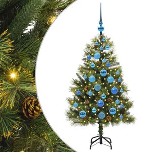 vidaXL Műanyag Hajtogat&oacute;s Kar&aacute;csonyfa Toj&aacute;sokkal Z&ouml;ld 120 cm