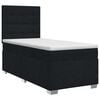 vidaXL Boxspring &aacute;gy matraccal fejt&aacute;ml&aacute;val Fekete 90 x 200 cm Sz&ouml;vet