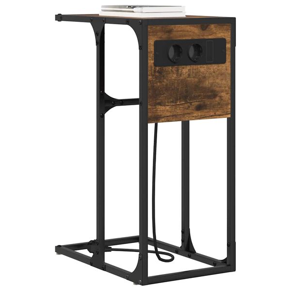 vidaXL &Eacute;jjeliszekr&eacute;ny F&uuml;st&ouml;lt t&ouml;lgy 41,5 x 26 x 60,5 cm Faanyag