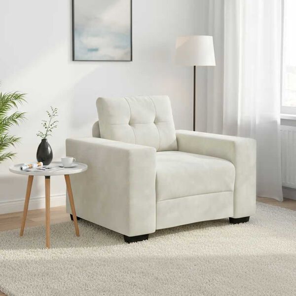 vidaXL kr&eacute;m b&aacute;rsony kanap&eacute;fotel 60 cm