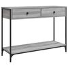 vidaXL sz&uuml;rke sonoma sz&iacute;nű szerelt fa konzolasztal 100 x 34,5 x 75 cm