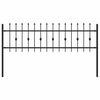 vidaXL T&uuml;sk&eacute;s ker&iacute;t&eacute;s ASTEN 200 x 110 cm Porsz&oacute;rt ac&eacute;l Fekete