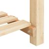 vidaXL Kerti cser&eacute;p polcokkal B&eacute;zs 115 x 59 x 76,5 cm Szil&aacute;rd fenyőfa