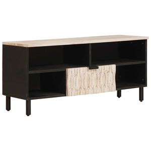 vidaXL TV szekr&eacute;ny fi&oacute;kkal Feh&eacute;r mosott fel&uuml;let 100 x 33 x 46 cm