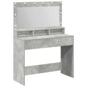 vidaXL &Ouml;lt&ouml;zk&ouml;dőasztal Beton Sz&uuml;rke 100 x 41 x 135 cm Szerelt Fa