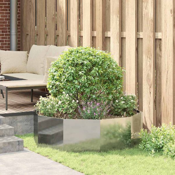 vidaXL N&ouml;v&eacute;nytart&oacute; Ez&uuml;st 120 x 120 x 35 cm Horganyzott ac&eacute;l