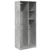 vidaXL betonsz&uuml;rke szerelt fa ruh&aacute;sszekr&eacute;ny 80 x 50 x 200 cm