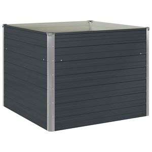 vidaXL antracitsz&uuml;rke horganyzott ac&eacute;l kerti magas&aacute;gy&aacute;s 100x100x77 cm