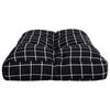 vidaXL fekete kock&aacute;s sz&ouml;vet raklapp&aacute;rna 80x40x12 cm