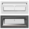 vidaXL Pinceablak RISOR 90 x 40 cm PVC &eacute;s &Uuml;veg Antracitsz&uuml;rke