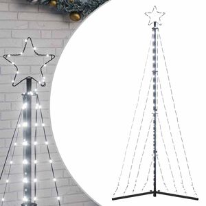 vidaXL hideg feh&eacute;r LED kar&aacute;csonyfa 339 LED 187 cm