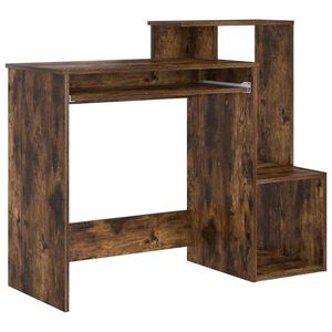 vidaXL Asztal F&uuml;st&ouml;lt t&ouml;lgy 106 x 41 x 88.5 cm Szerelt Fa